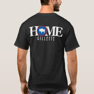 ZUHAUSE Gillette WY (Rückseite) T-Shirt