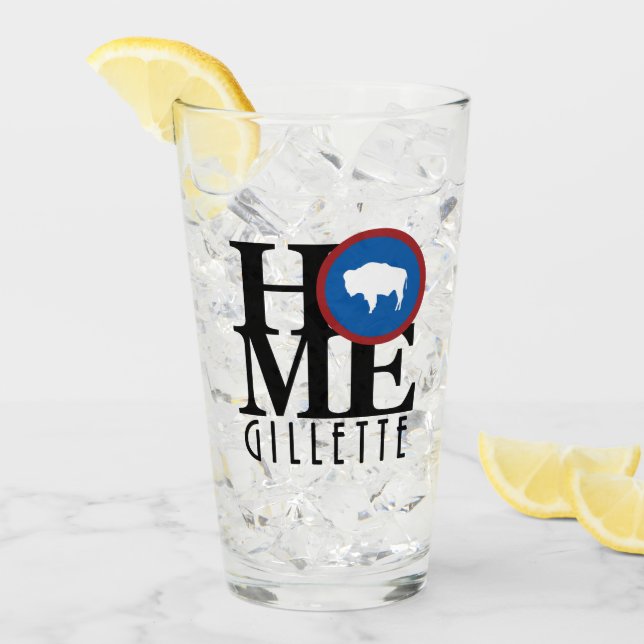 ZUHAUSE Gillette Wyoming Glas (Vorderseite Ice)