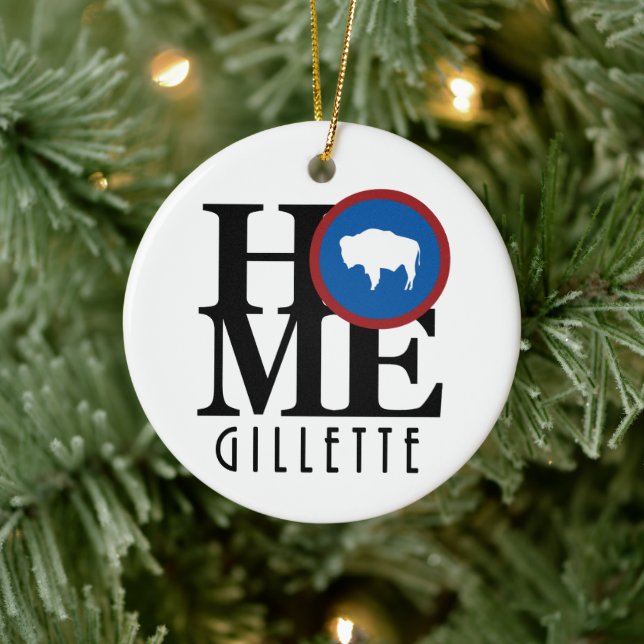 ZUHAUSE Gillette Wyoming Keramik Ornament (Baum)