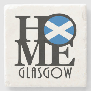 ZUHAUSE Glasgow Scotland Steinuntersetzer