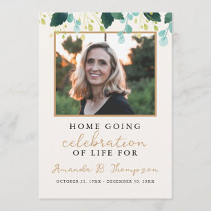 Zuhause Going Celebration of Life Funeral Service Programm