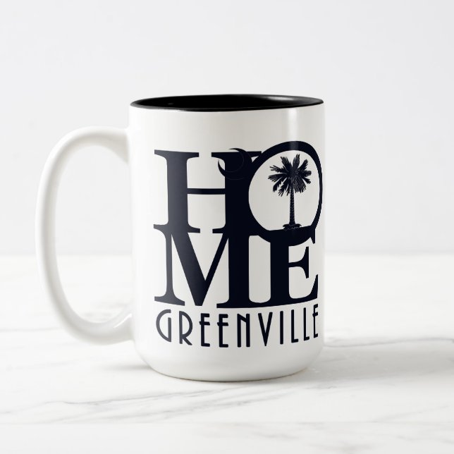ZUHAUSE Greenville Sc 15oz Zweifarbige Tasse (Links)