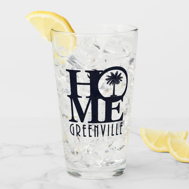 ZUHAUSE Greenville SC Glas (Vorderseite Ice)