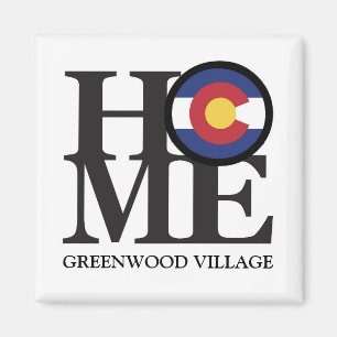 ZUHAUSE Greenwood Village Colorado 4x4" Magnet