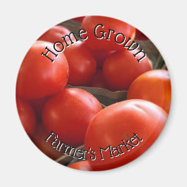 Zuhause Grown Heirloom Tomatenmarkt Magnet