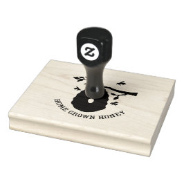 Zuhause Grown Honey Bee Hive Gummistempel