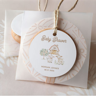 Zuhause Grown Süsse Babydusche Runder Aufkleber