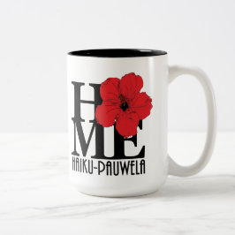 ZUHAUSE Haiku-Pauwela Roter Hibiskus 15oz Zweifarbige Tasse