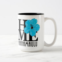ZUHAUSE Hanamaulu Hawaii Blue Hibiskus 15oz