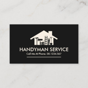 Zuhause Handyman Reparaturwerkzeuge Gebäude Visitenkarte