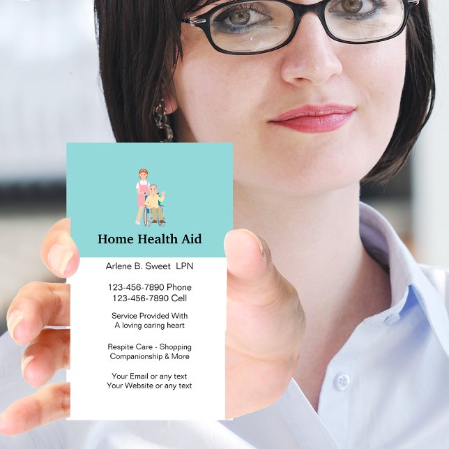 Zuhause Health Aid Business Cards Visitenkarte (Von Creator hochgeladen)