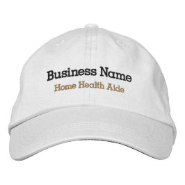 Zuhause Health Aide bestickte Hat | Name des Unter Baseballkappe