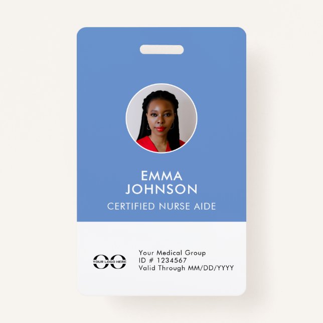 Zuhause Health Aide Certified Nurse Aide Foto ID Ausweis (Vorderseite)