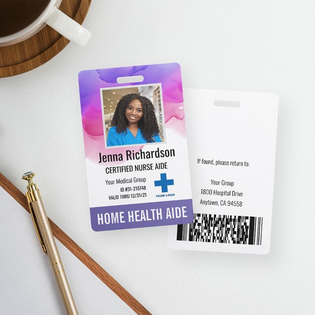 Zuhause Health Aide / Certified Nurse Aide Foto ID Ausweis (Von Creator hochgeladen)