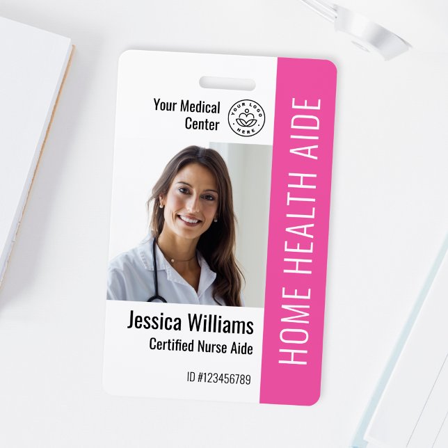 Zuhause Health Aide Certified Nurse Aide Foto ID Ausweis (Von Creator hochgeladen)