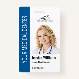 Zuhause Health Aide Medical Foto ID Blue Ausweis