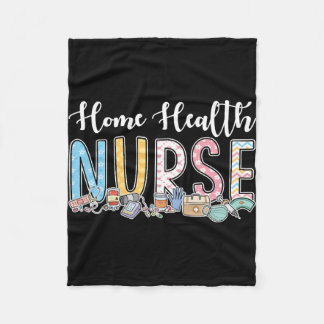 Zuhause Health Nurse Geschenkidee Fleecedecke