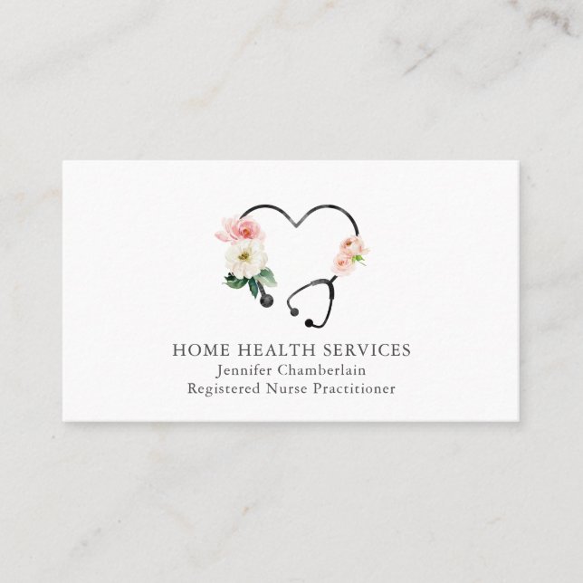Zuhause Health Nurse Visitenkarte (Vorderseite)