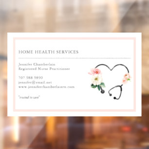 Zuhause Health Nurve Floral Fensteraufkleber