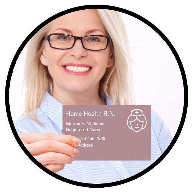 Zuhause Health Registered Nurse Visitenkarte (Von Creator hochgeladen)