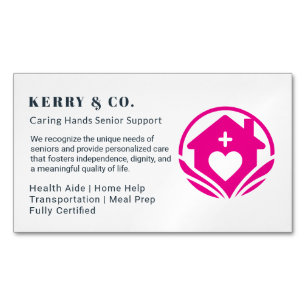 Zuhause Help Business Card - Beruflich & Kümmern Magnetische Visitenkarte