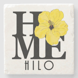 ZUHAUSE Hilo Hawaii Yellow Hibiskus Steinuntersetzer