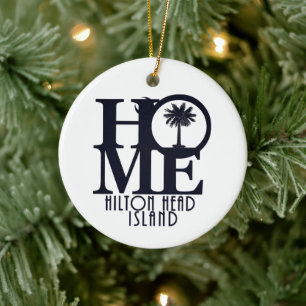 ZUHAUSE Hilton Head Island Stone Untersetzer Keramik Ornament