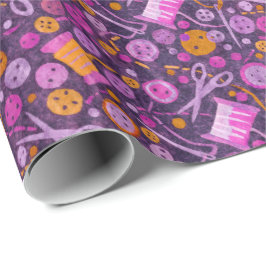 Zuhause Hobby Nähen DIY Paper Collage Muster Lila Geschenkpapier