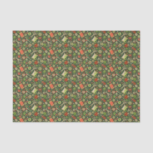 Zuhause Hobby Nähen DIY Paper Collage Pattern Grün Seidenpapier (Vorderseite)