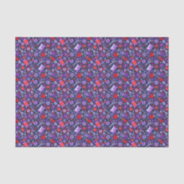 Zuhause Hobby Nähen Papier Collage Muster Blau