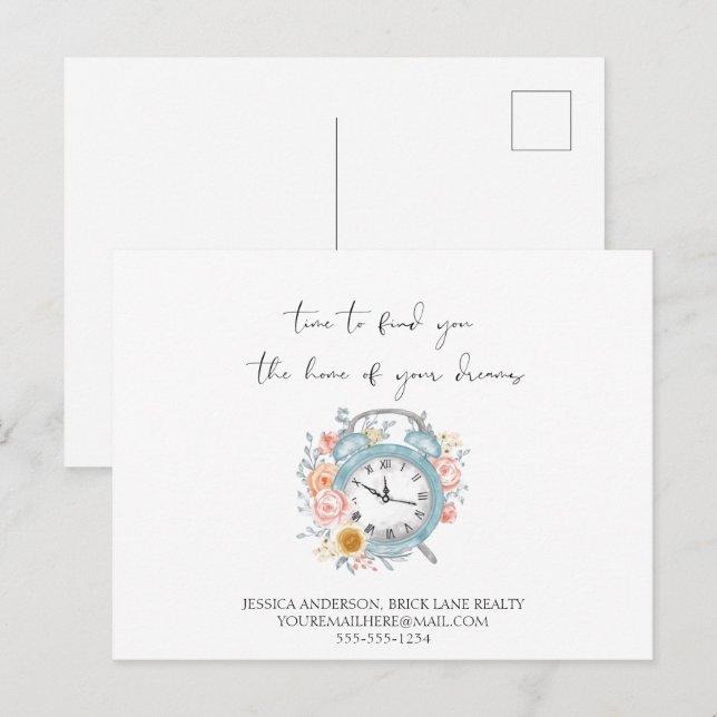 Zuhause Ihres Dreams Real Anwesen Marketing Postkarte (Vorne/Hinten)