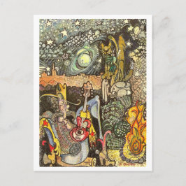 Zuhause im Bereich Postkarte