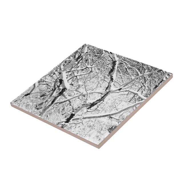 Zuhause im Schnee Fliese (Seite)