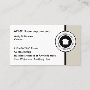 Zuhause Improvement Construction Business Cards Visitenkarte