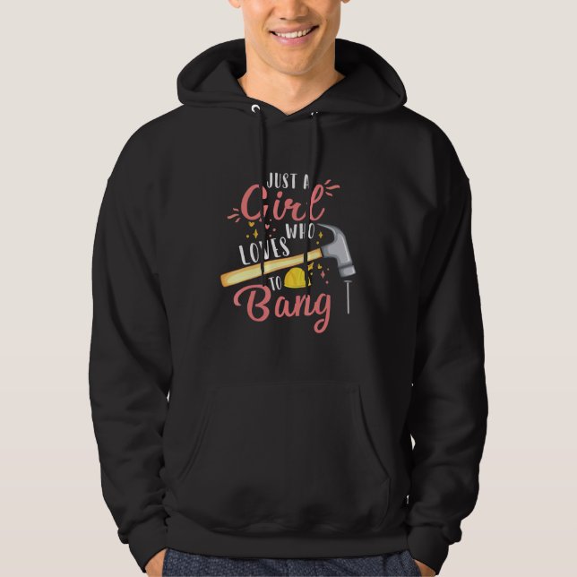 Zuhause Improvement Diy nur ein Mädchen, das Liebe Hoodie (Vorderseite)