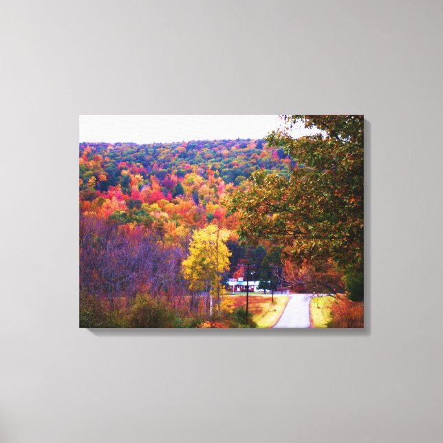ZUHAUSE IN DER Leinwand IM HERBST (Vorderseite)