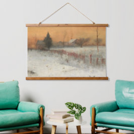 Zuhause in Montclair, George Innes Art Wandteppich Mit Holzrahmen