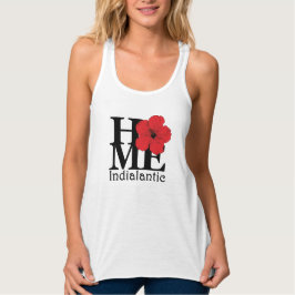 ZUHAUSE Indialantischer Roter Hibiskus (Vordergrun Tank Top
