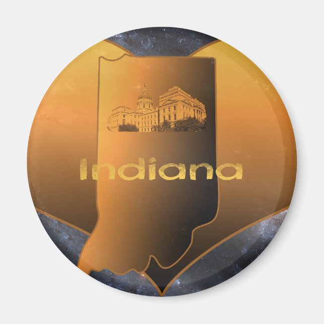 Zuhause Indiana Magnet (Vorne)