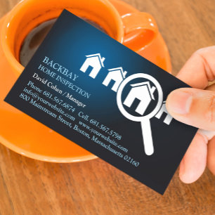 Zuhause Inspection Business Card Visitenkarte