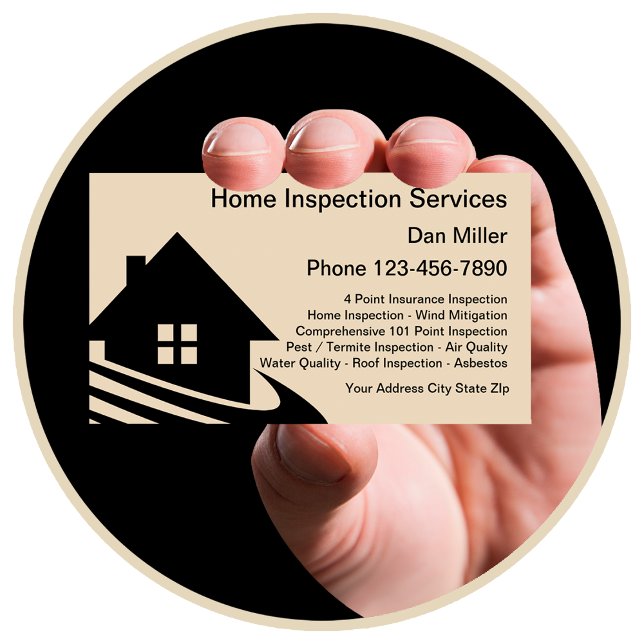 Zuhause Inspection Services Business Cards Visitenkarte (Von Creator hochgeladen)