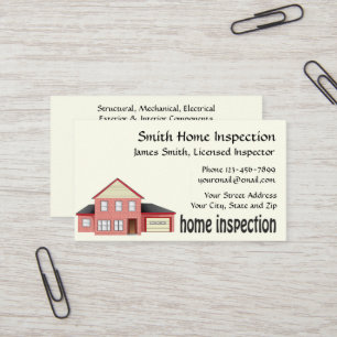 Zuhause Inspector Business Card Visitenkarte