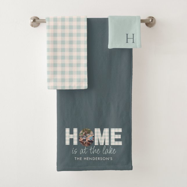 Zuhause ist am Lake Towel Set (Insitu)