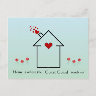 Zuhause ist…. ankündigungspostkarte