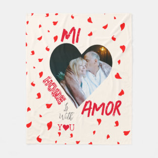 Zuhause ist bei dir Fleece Blanket Geschenk