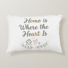 Zuhause ist das Herzstück - Cosy Wall Art Zitat Dekokissen