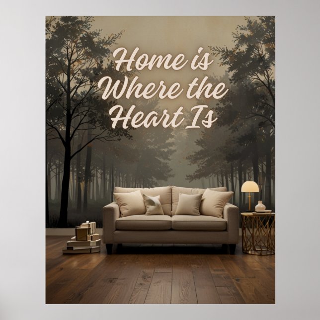Zuhause ist der Ort, an dem das Herz liegt Poster (Vorne)