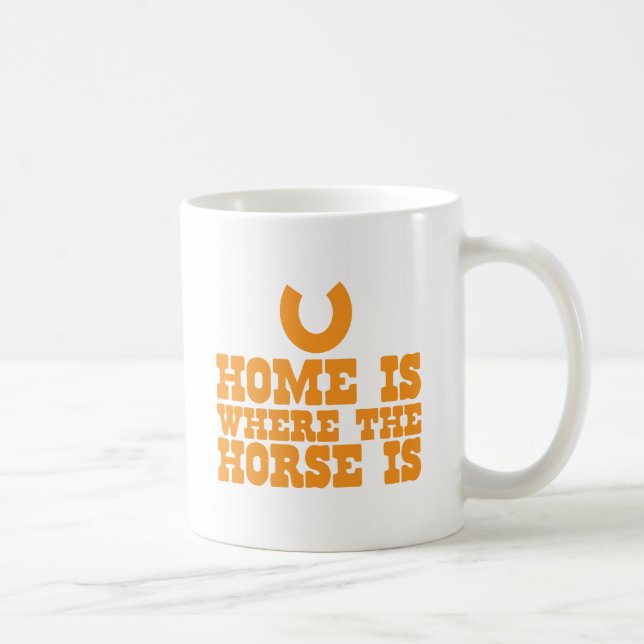 Zuhause ist der Ort, an dem das Pferd ist Kaffeetasse (Rechts)