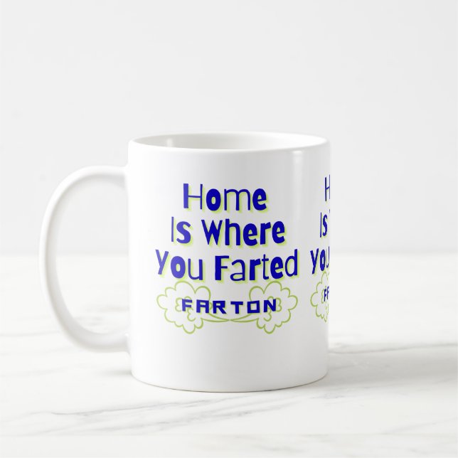 Zuhause ist der Ort, an dem du gefarbt hast Kaffeetasse (Links)