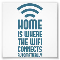Zuhause ist die Stelle, an der das WIFI automatisc